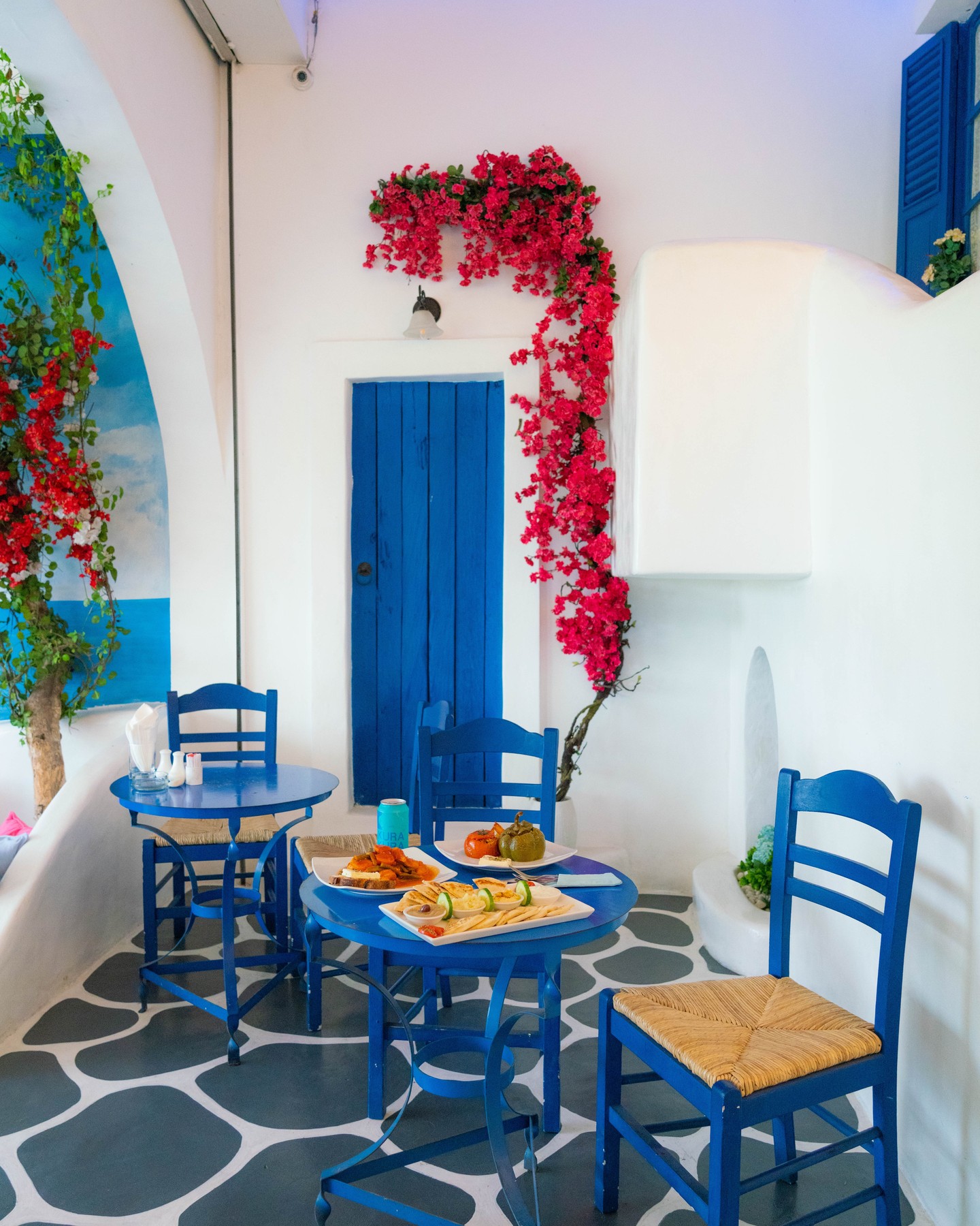 Santorini dupes near Singapore - Places that look like Santorini in Southeast Asia - Greek Restaurant Bali
