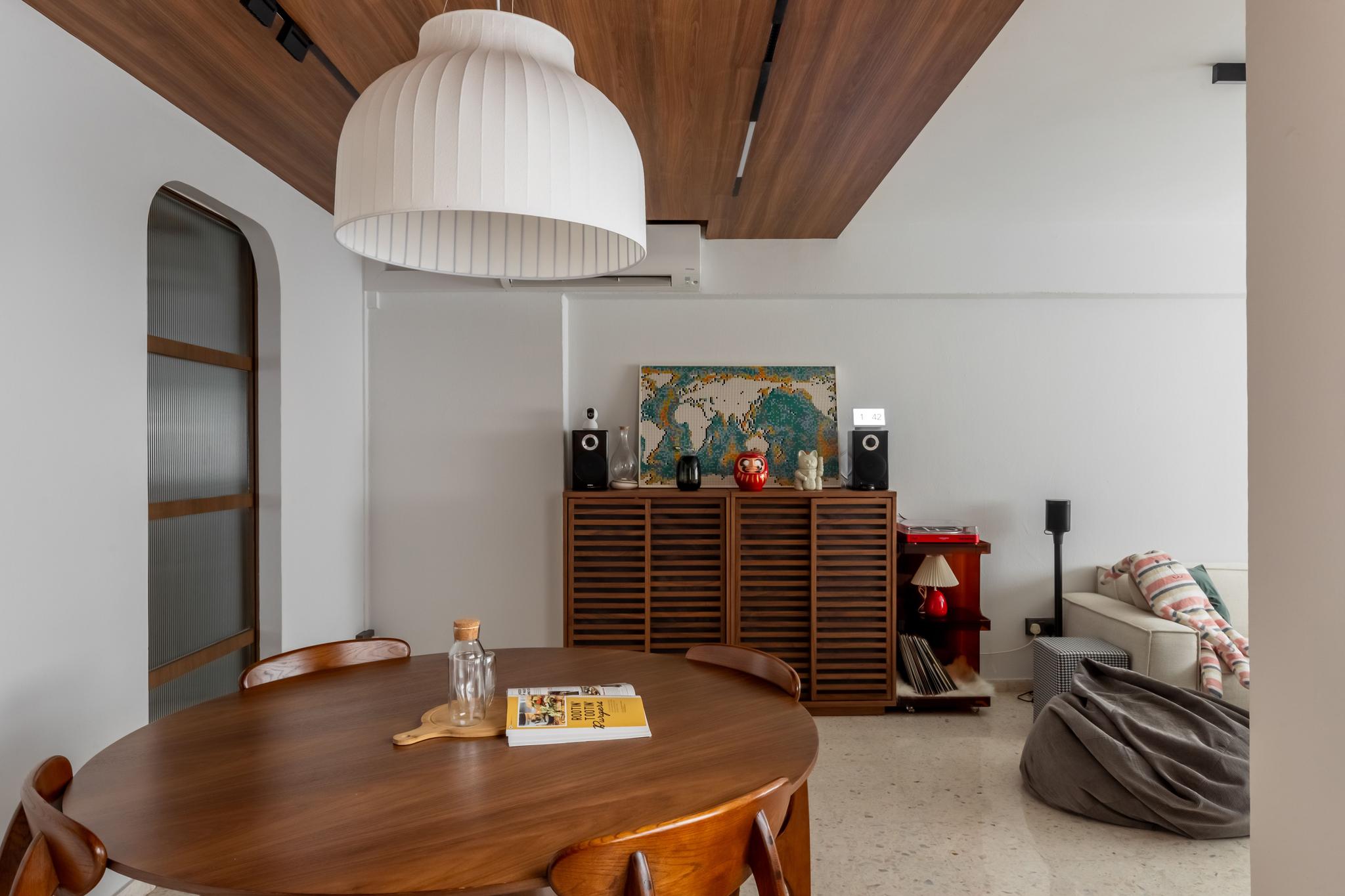 Unique HDB Design Ideas - U-home Interior Design wooden ceiling