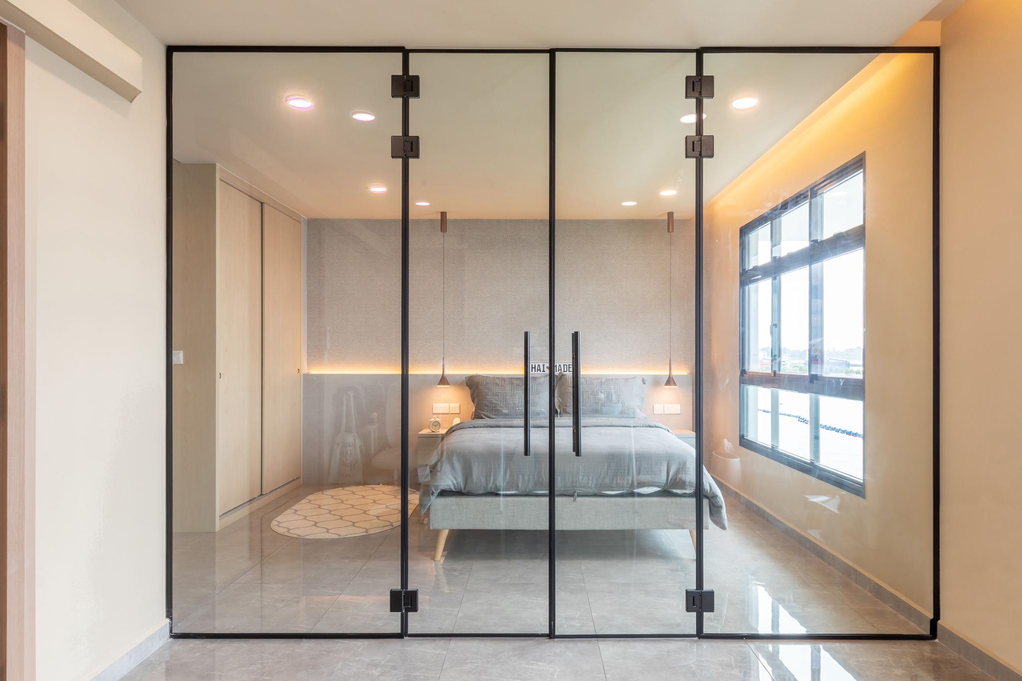 Unique HDB Design Ideas - leinterior affairs glass doors