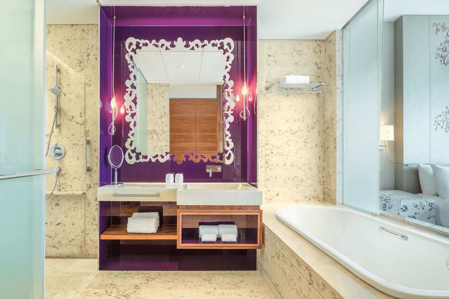 hotels with bathtubs - W Singapore guest bathroom