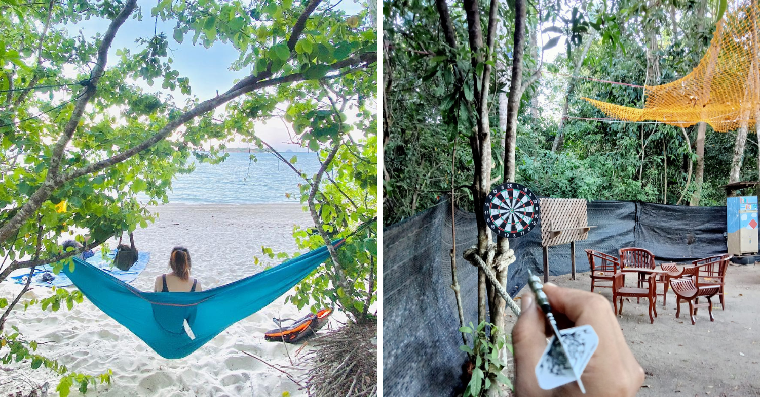 redang island- redang camp hammock and darts