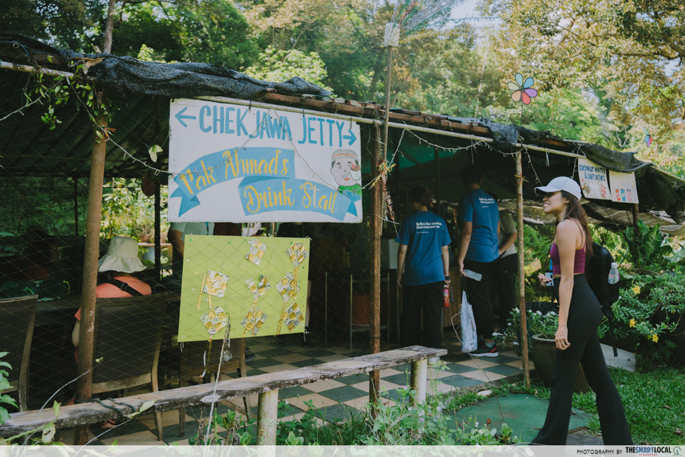 kampong sungei durian pulau ubin - pak ahmad's drinks stall