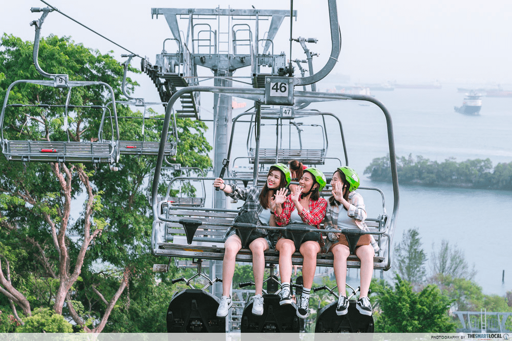 things to do with kids singapore - skyride chair lift