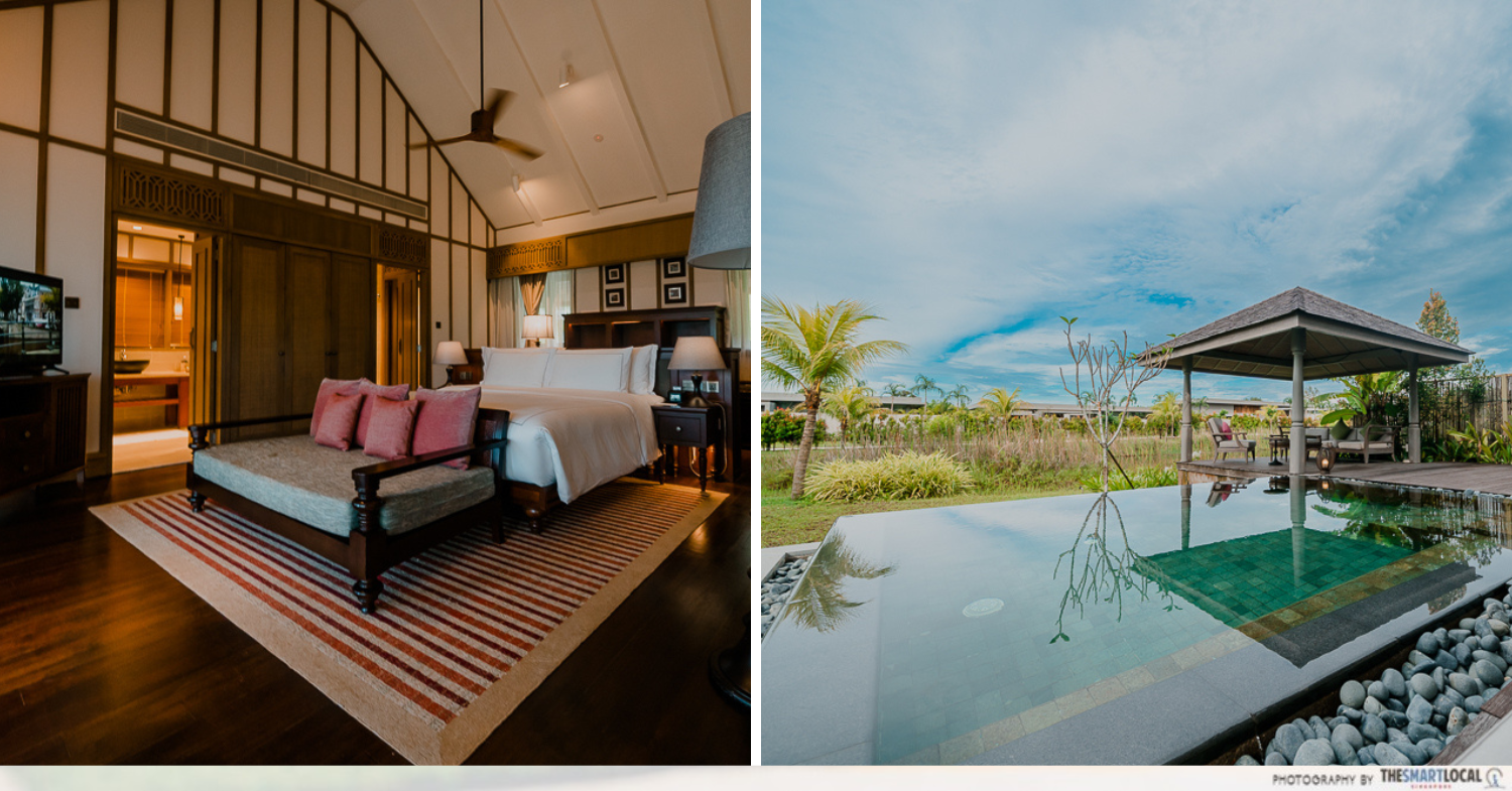 8 Best Beach Resorts In Desaru - Anantara Desaru Coast bedroom & pool 
