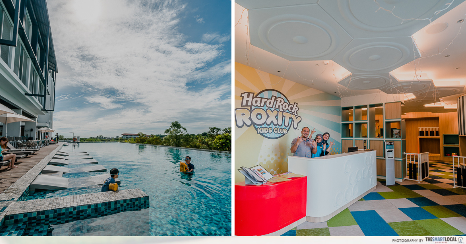 8 Best beach resorts in Desaru - Hard Rock Hotel pool & kids play room 