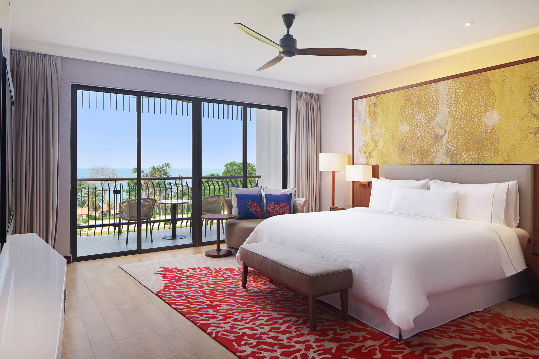 8 Best beach resorts in Desaru - bedroom with balcony 