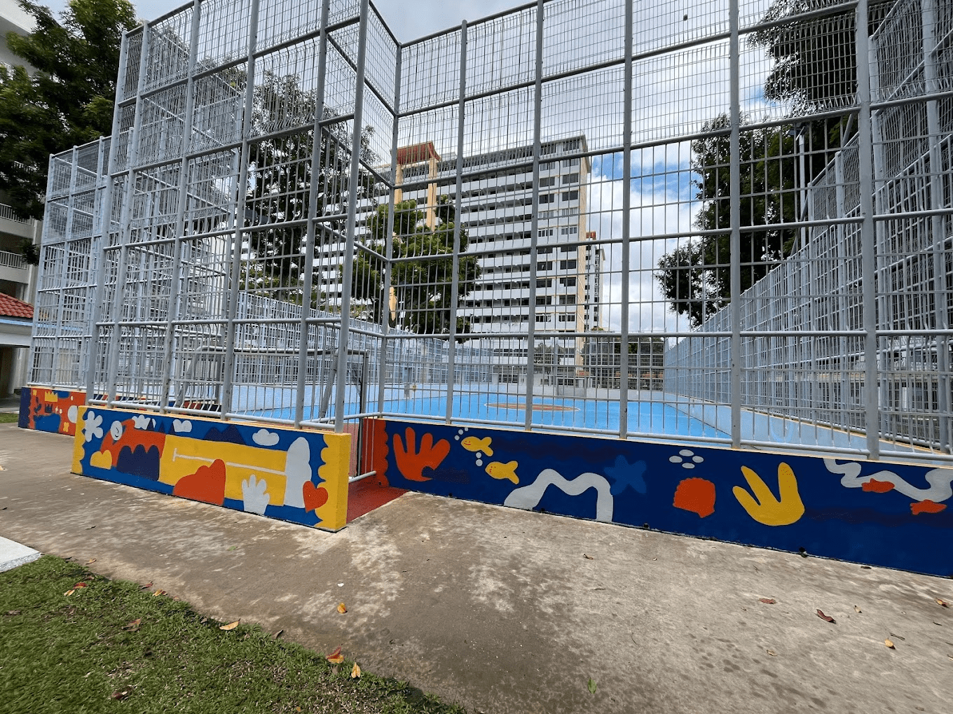 Futsal courts in SG - big street soccer court/futsal court