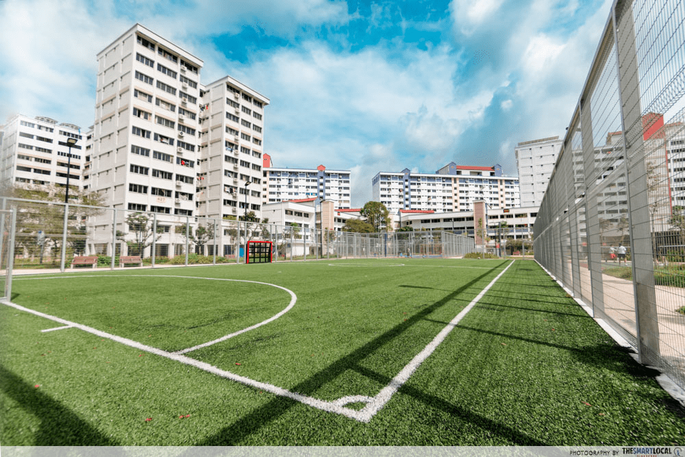 Futsal courts in SG - Corner kick area of Choa Chu Kang Court 