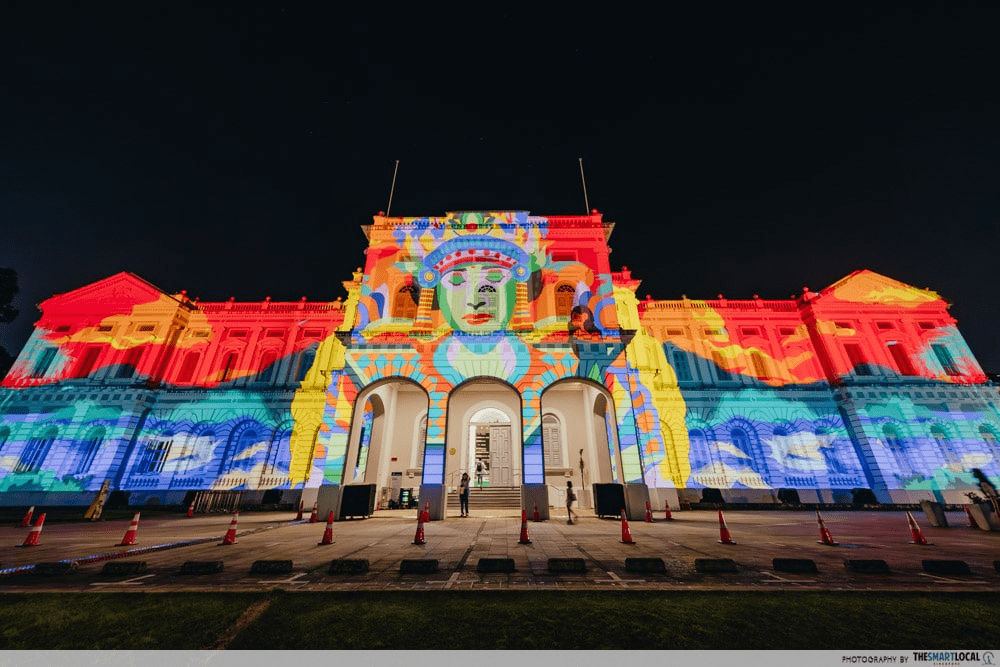 Light Projection on National Museum of Singapore