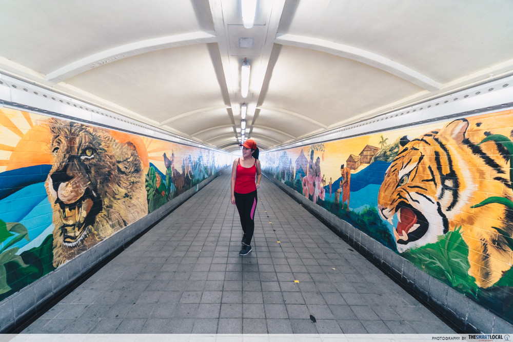 Underground Passage Singapore - Clarke quay underpass murals