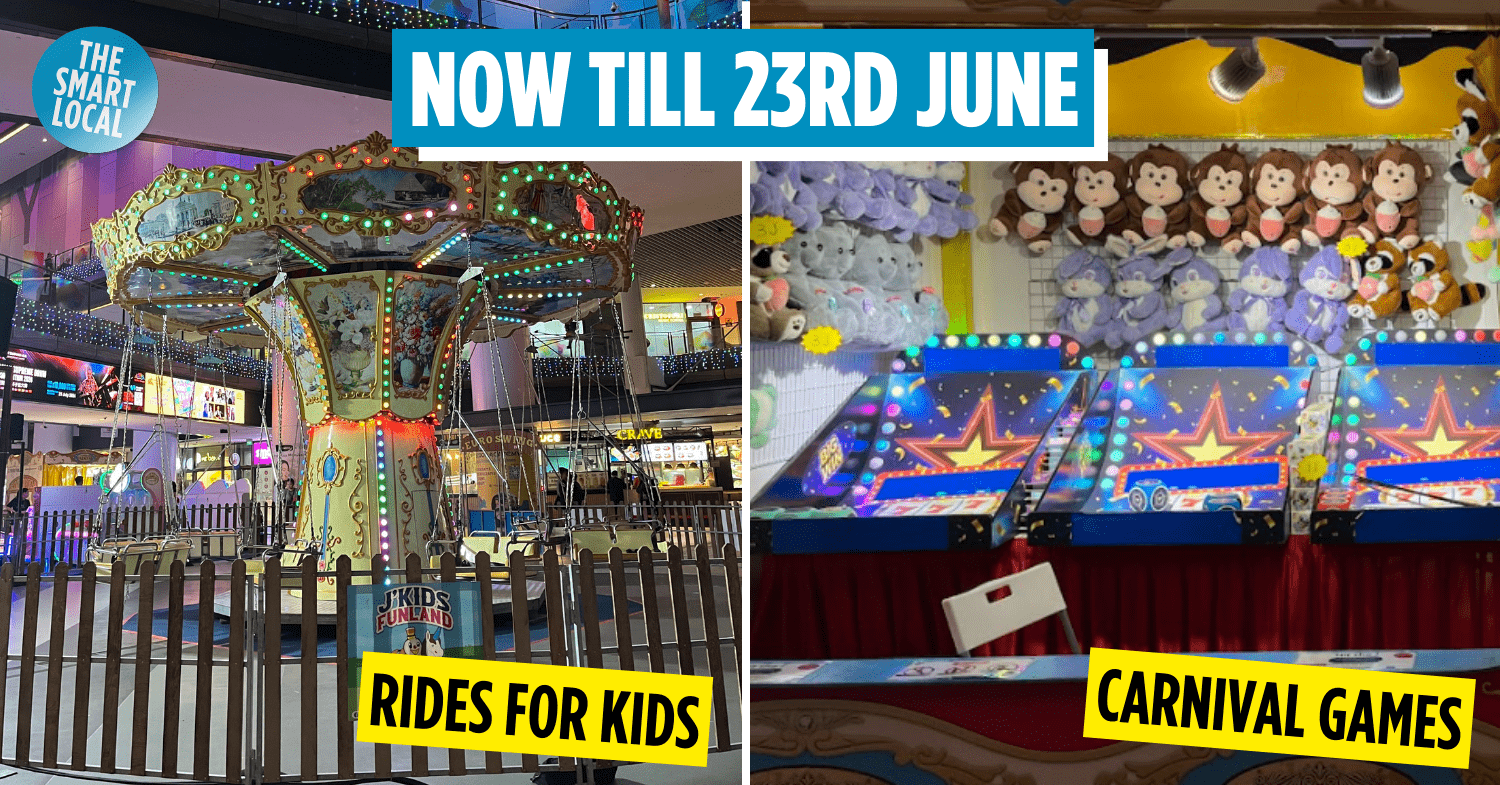Our Tampines Hub Has An Indoor Kiddy Carnival With Carnival Games & Rides Like A Viking Ship