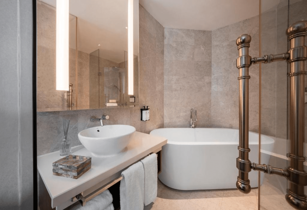 new hotels in singapore 2024 - The Robertson House bathtub