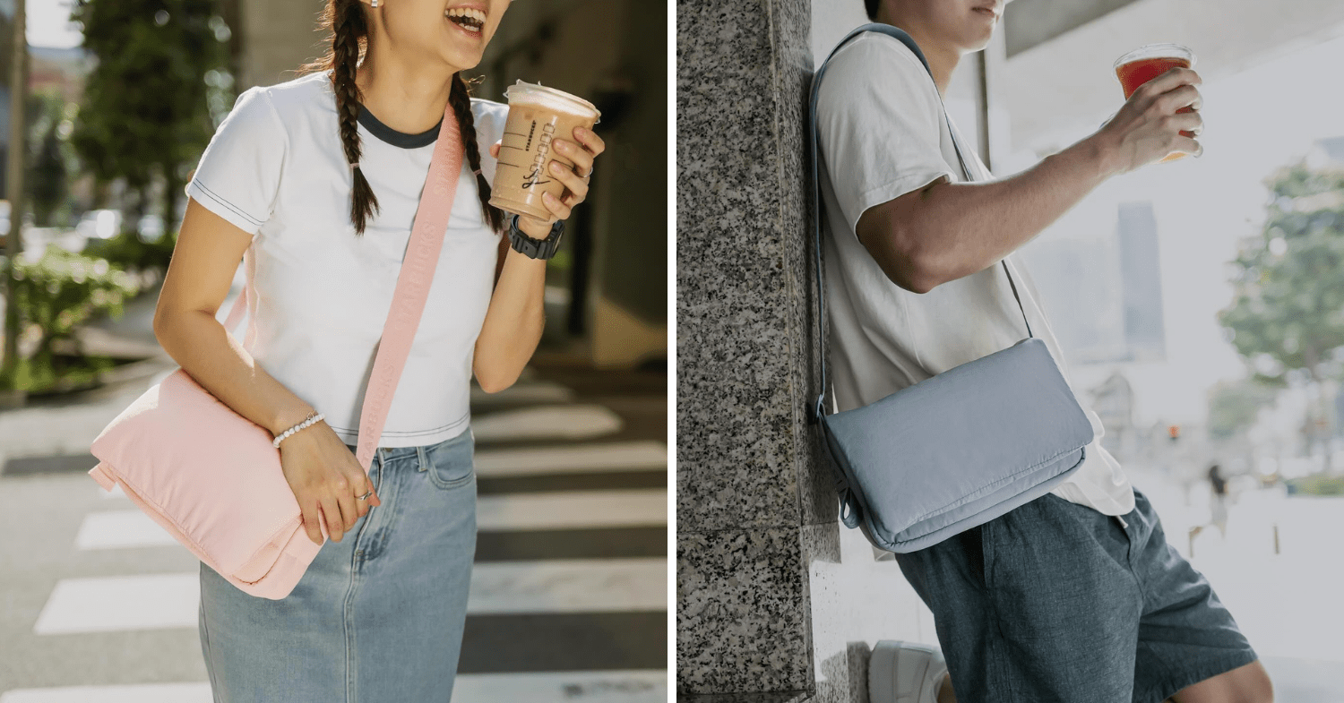 starbucks pufflet sling bags - unisex for men and women