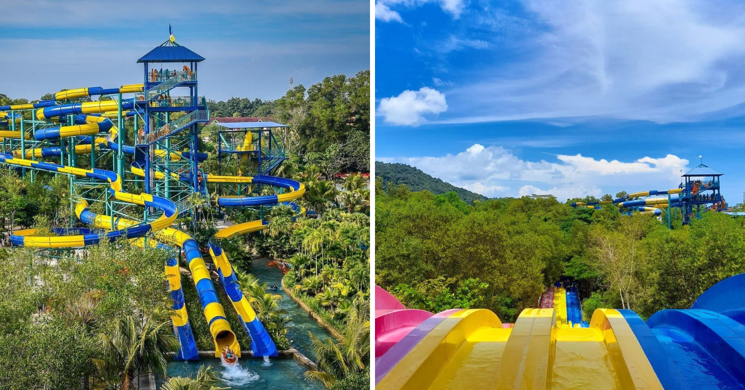 theme parks in malaysia - Escape Penang water slides