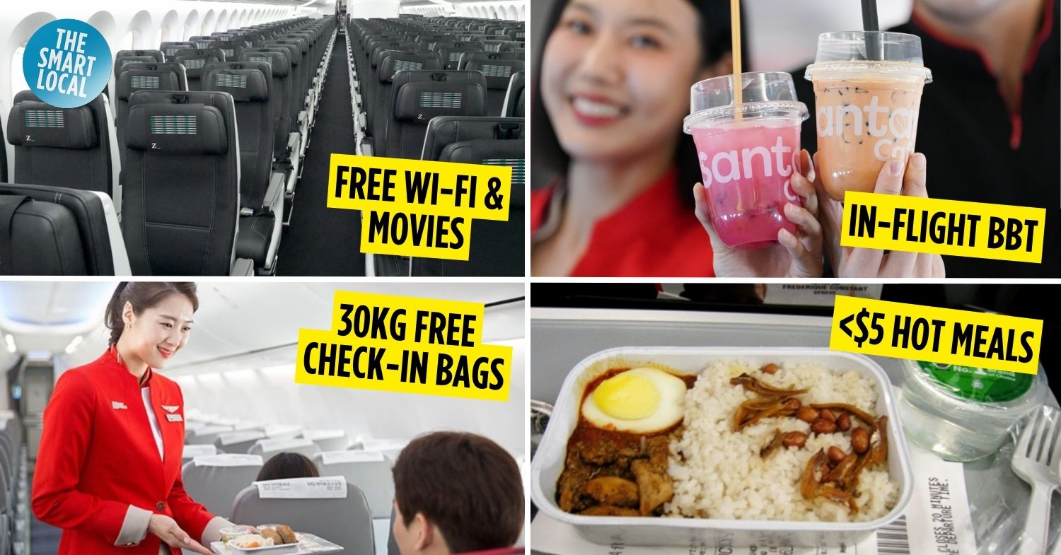 We Compare 6 Budget Airlines That Fly From Singapore To See Which Is Most Value For Money