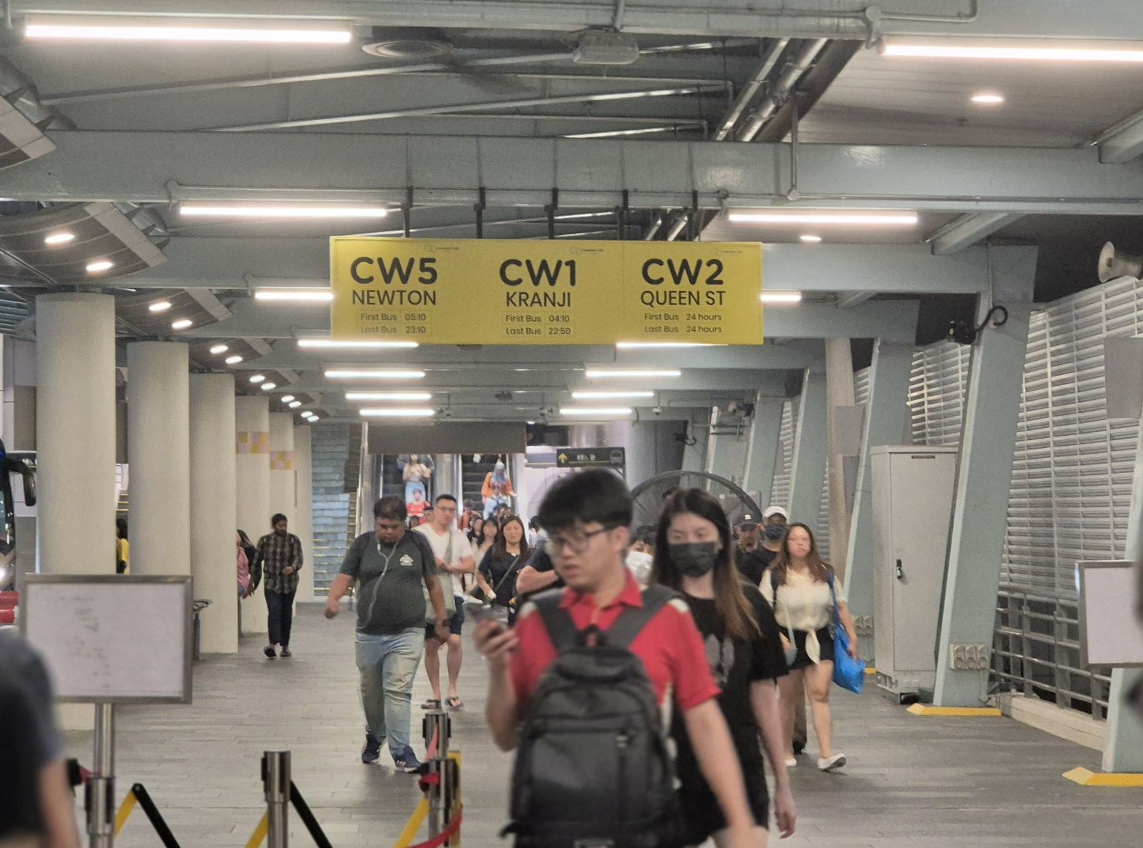 Causeway Link bus queues at Woodlands Checkpoint