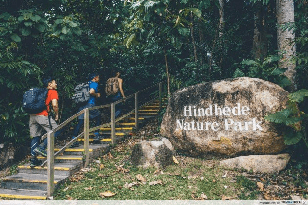 Hindhede Nature Park stone marker