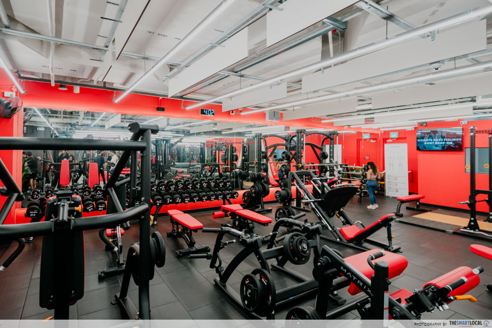 Gym weight room 