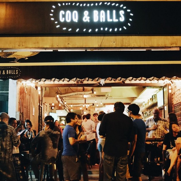 sports bars singapore - Coq & Balls