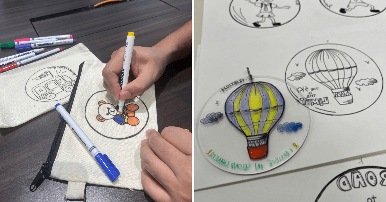 Acrylic keychain & canvas pouch painting workshop