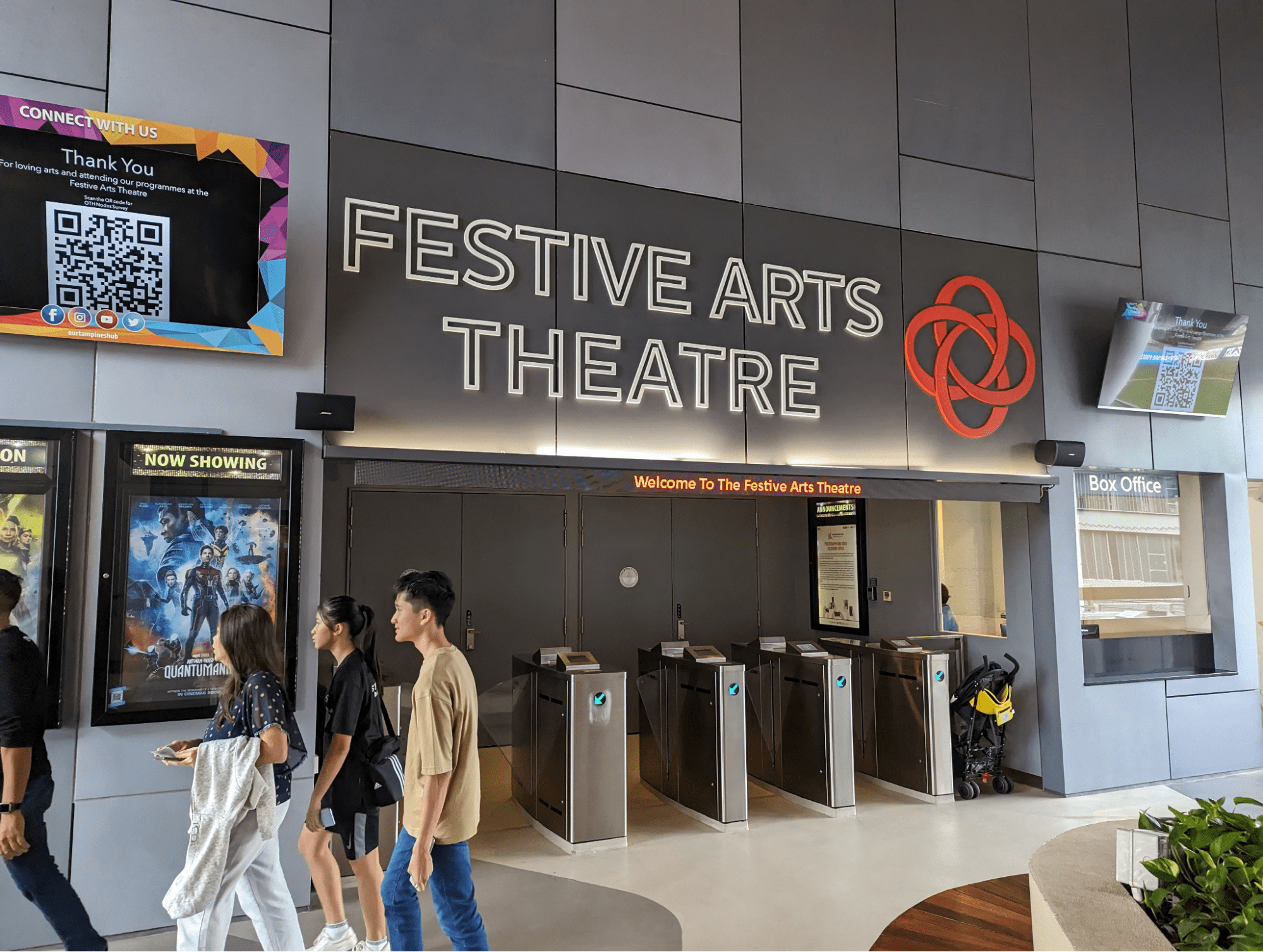 Festive Arts Theatre entrance & Box Office