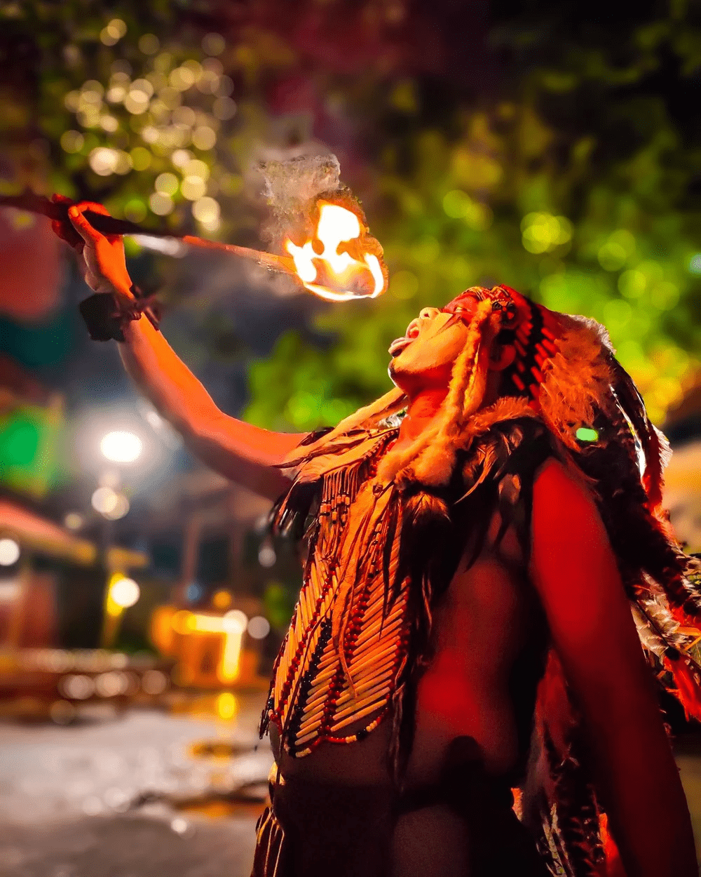 Fire performer