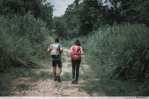 Lugging around heavy hiking bags