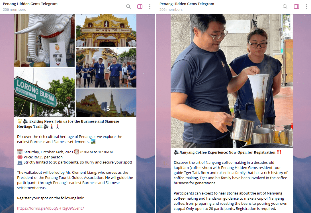 Malaysian Telegram Channels Penang Hidden Gems