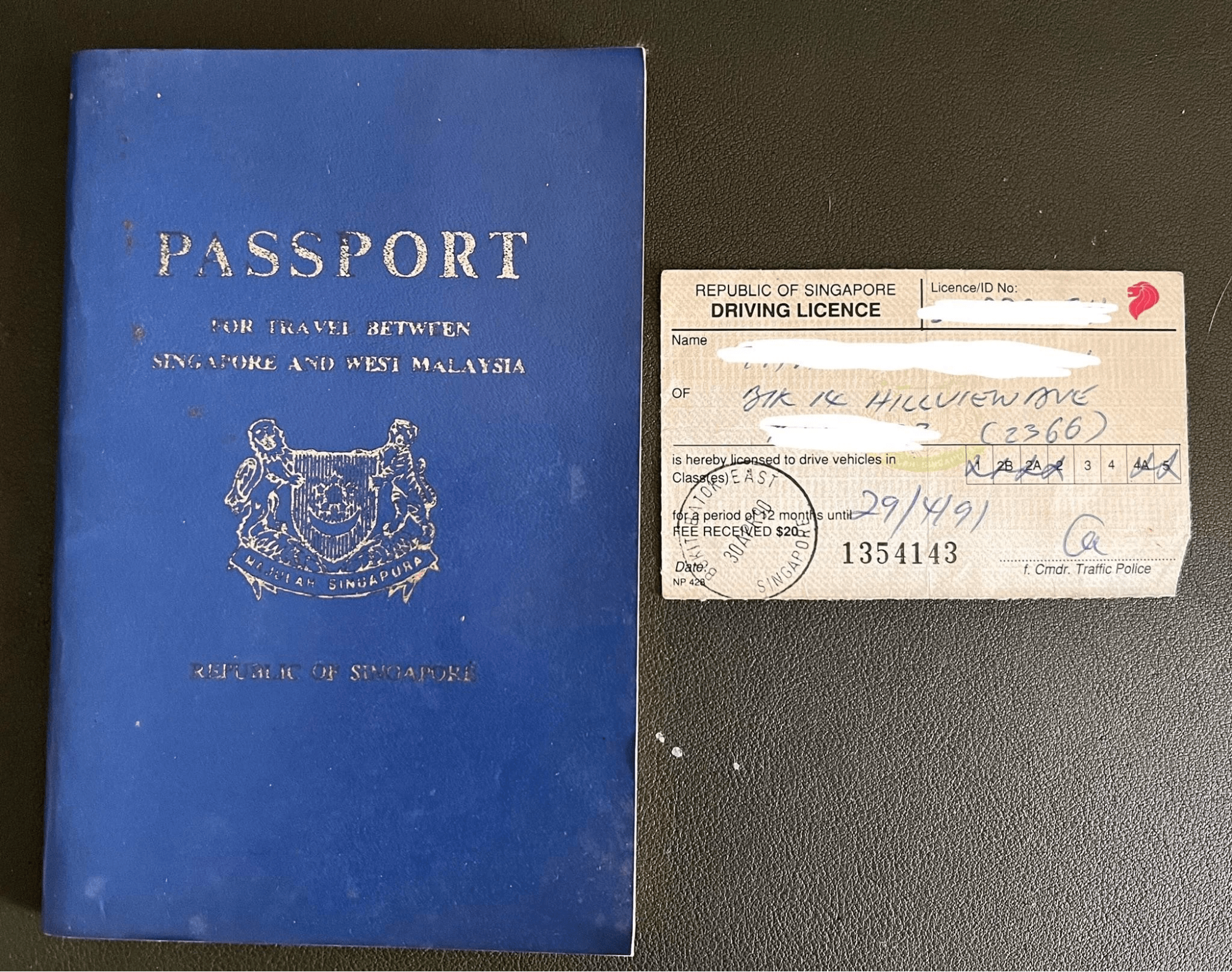 Most Iconic Changes in Singapore - SRP blue passport