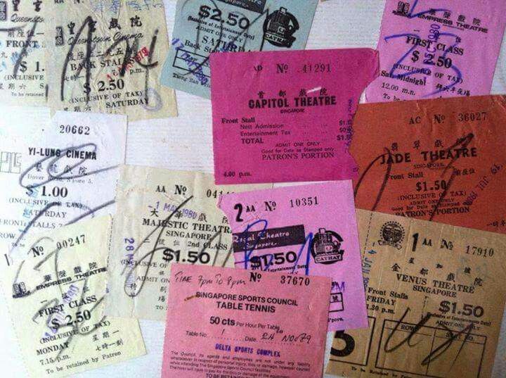 Most Iconic Changes in Singapore - movie tickets