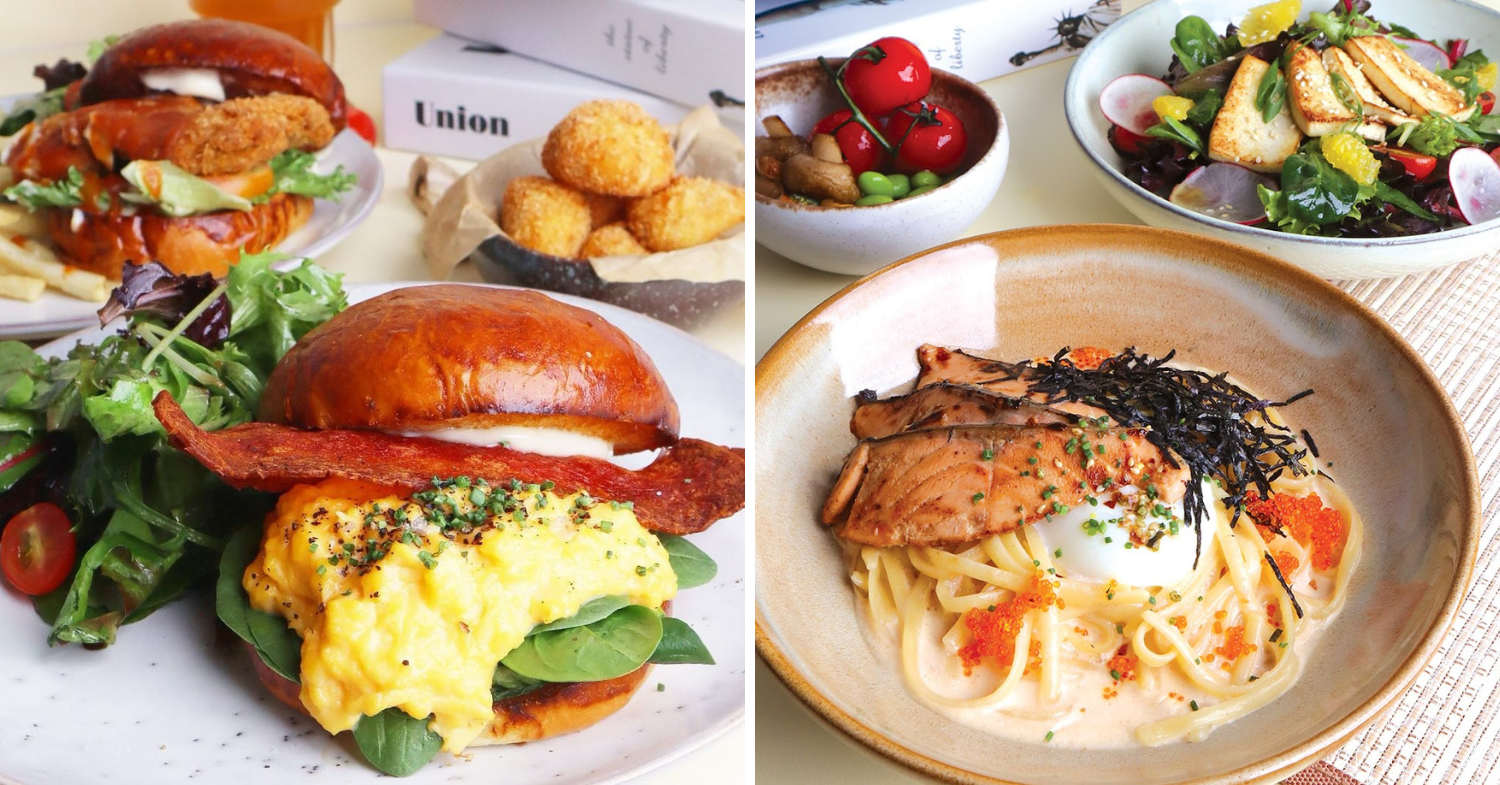 New Cafes & Restaurants In August 2024 - breakfast burger & mentaiko salmon 