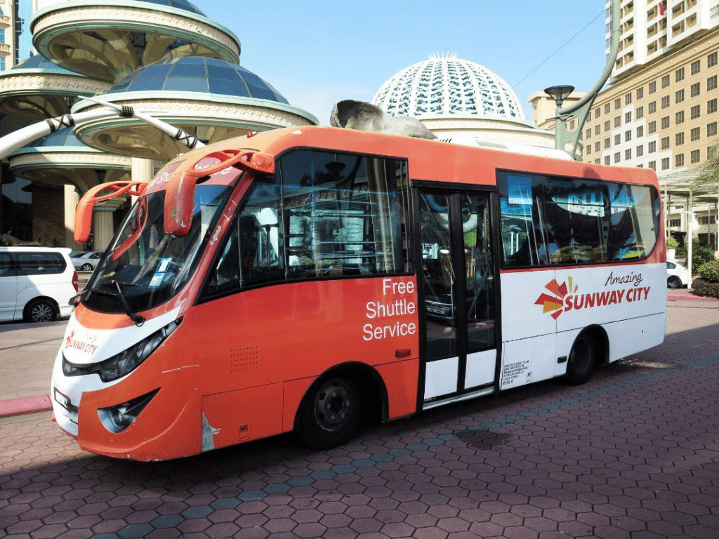 Shuttle bus at Sunway Lagoon