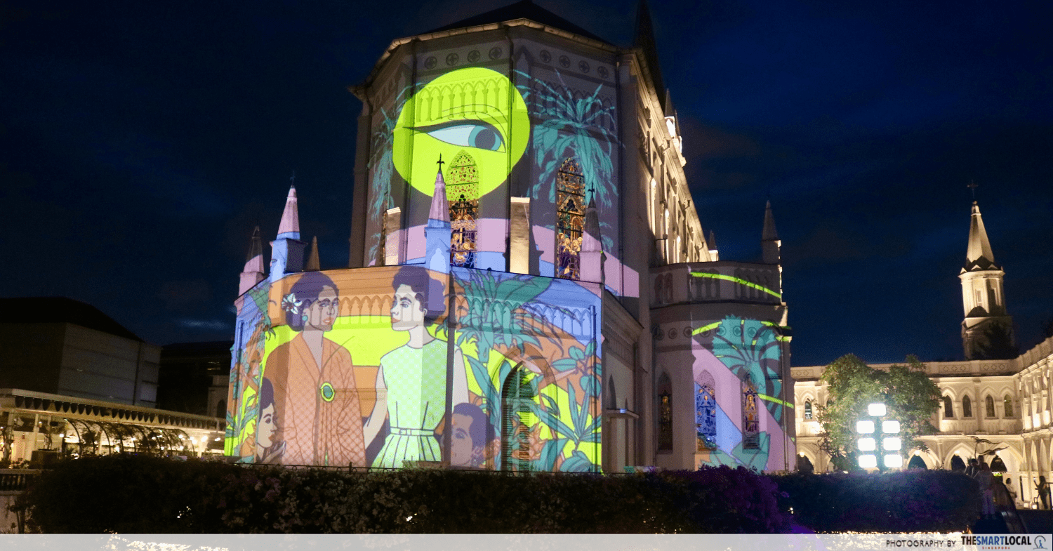 Singapore Night Festival 2024 - chijmes projection mapping