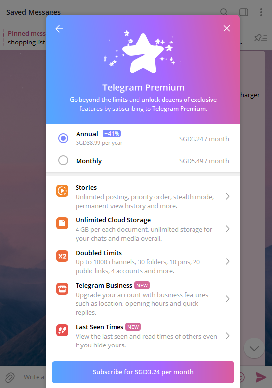 Telegram Premium