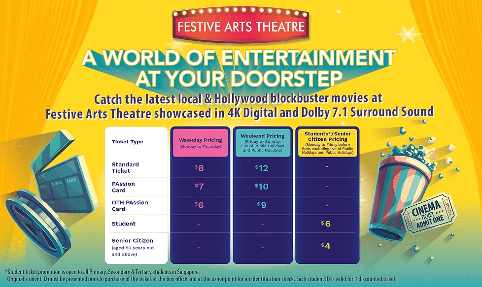 Ticket prices for Festive Art Theatre