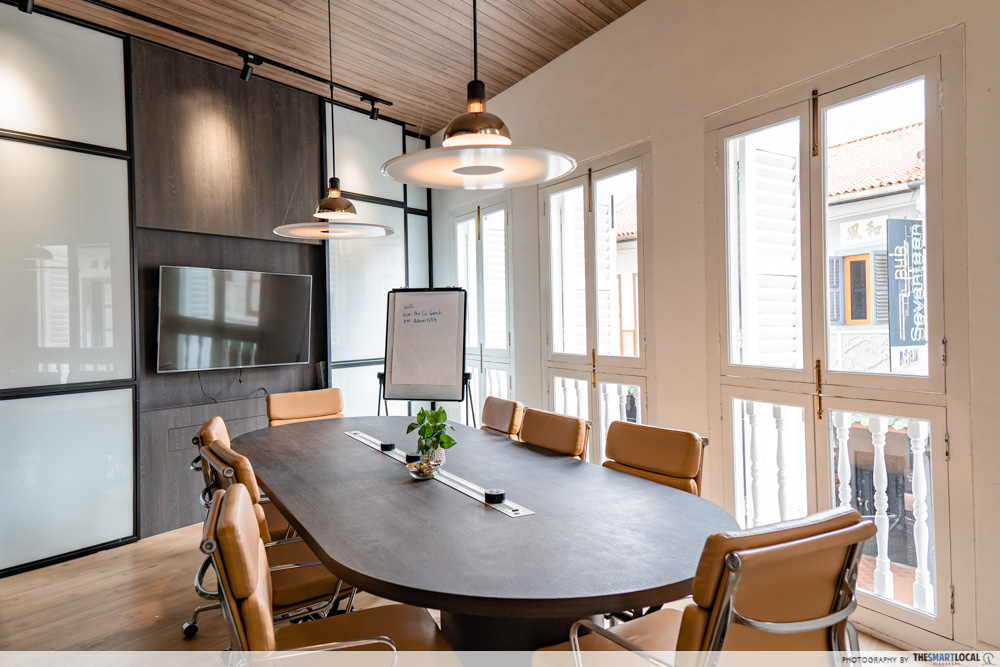 co-working spaces singapore - co duxton meeting room