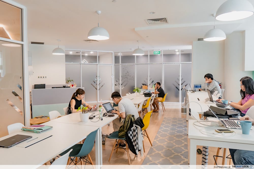 co-working spaces singapore - trehaus