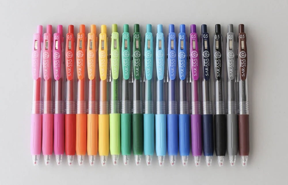 iconic school supplies sarasa pens