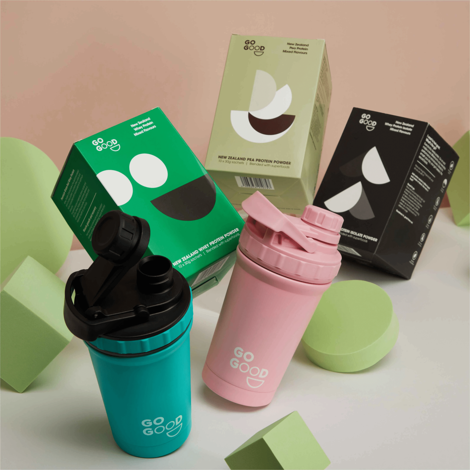 protein powders singapore - Go Good sample pack shakers