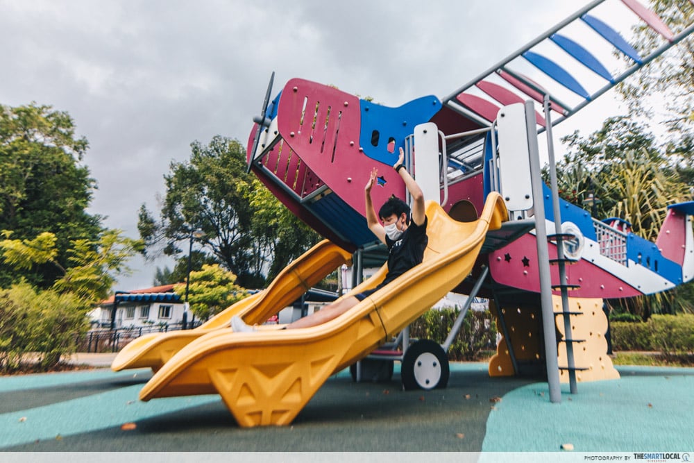 seletar aerospace park - airplane themed playground