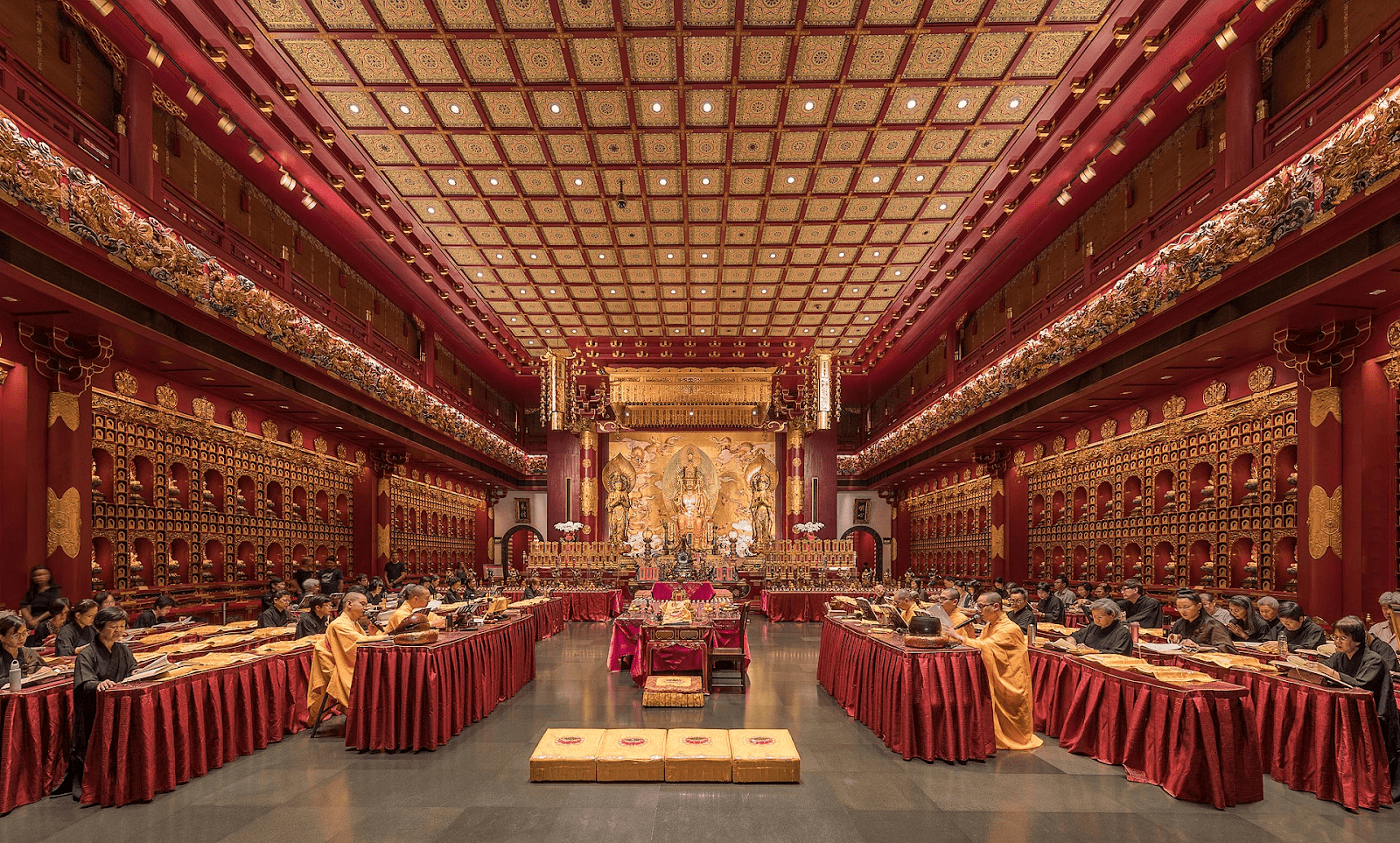 Buddha Tooth Relic Temple Interior