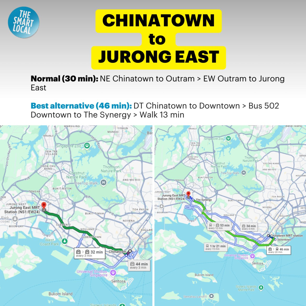 Chinatown alternative route