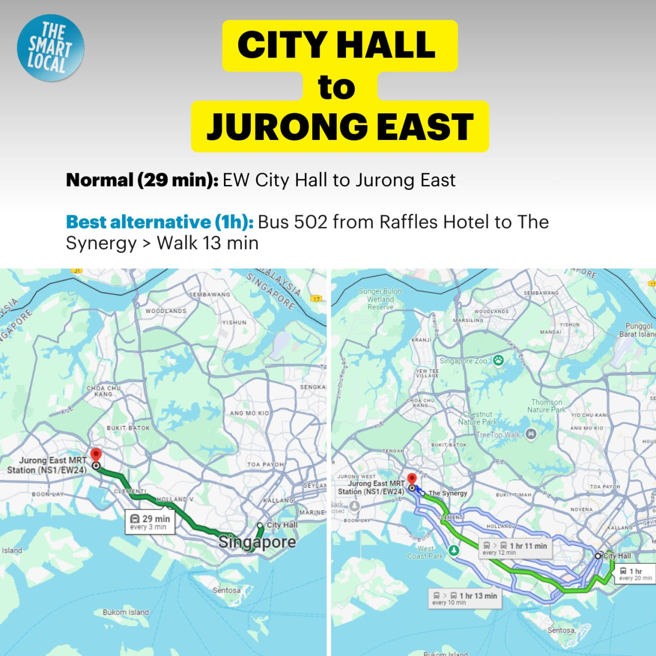 city hall alternative route