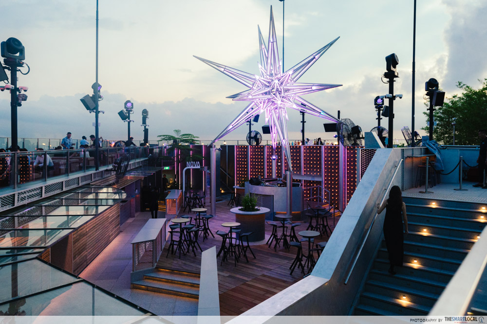 Nova Rooftop Bar - DJ Booth & dance floor 