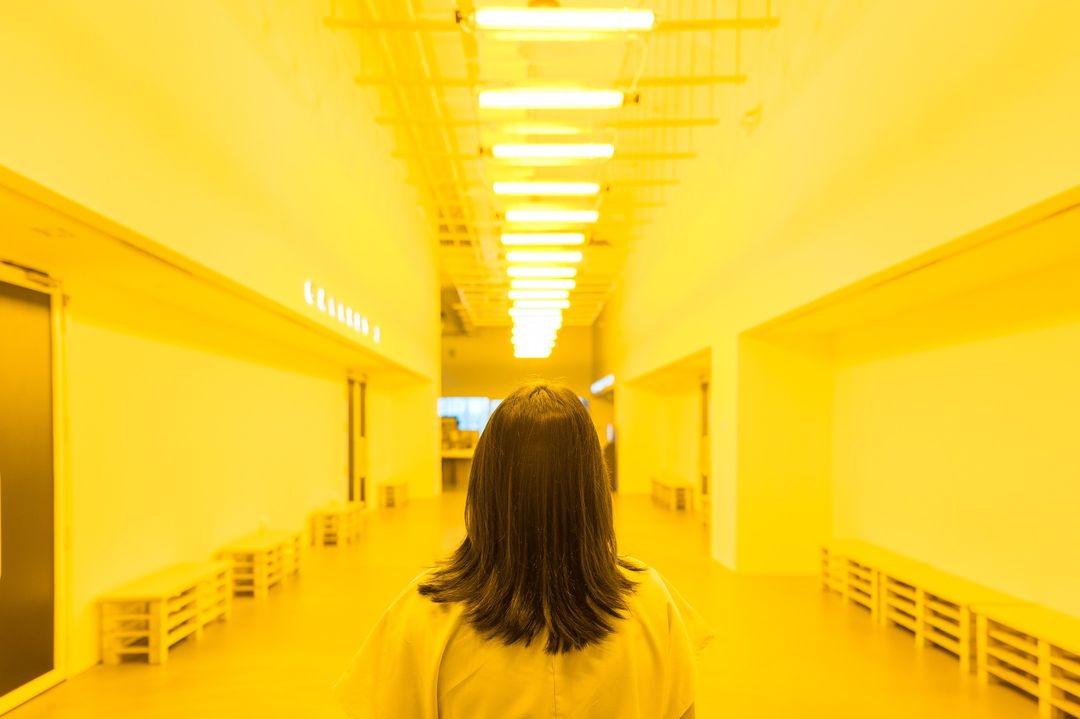 Olafur Eliasson Your curious journey - yellow corridor