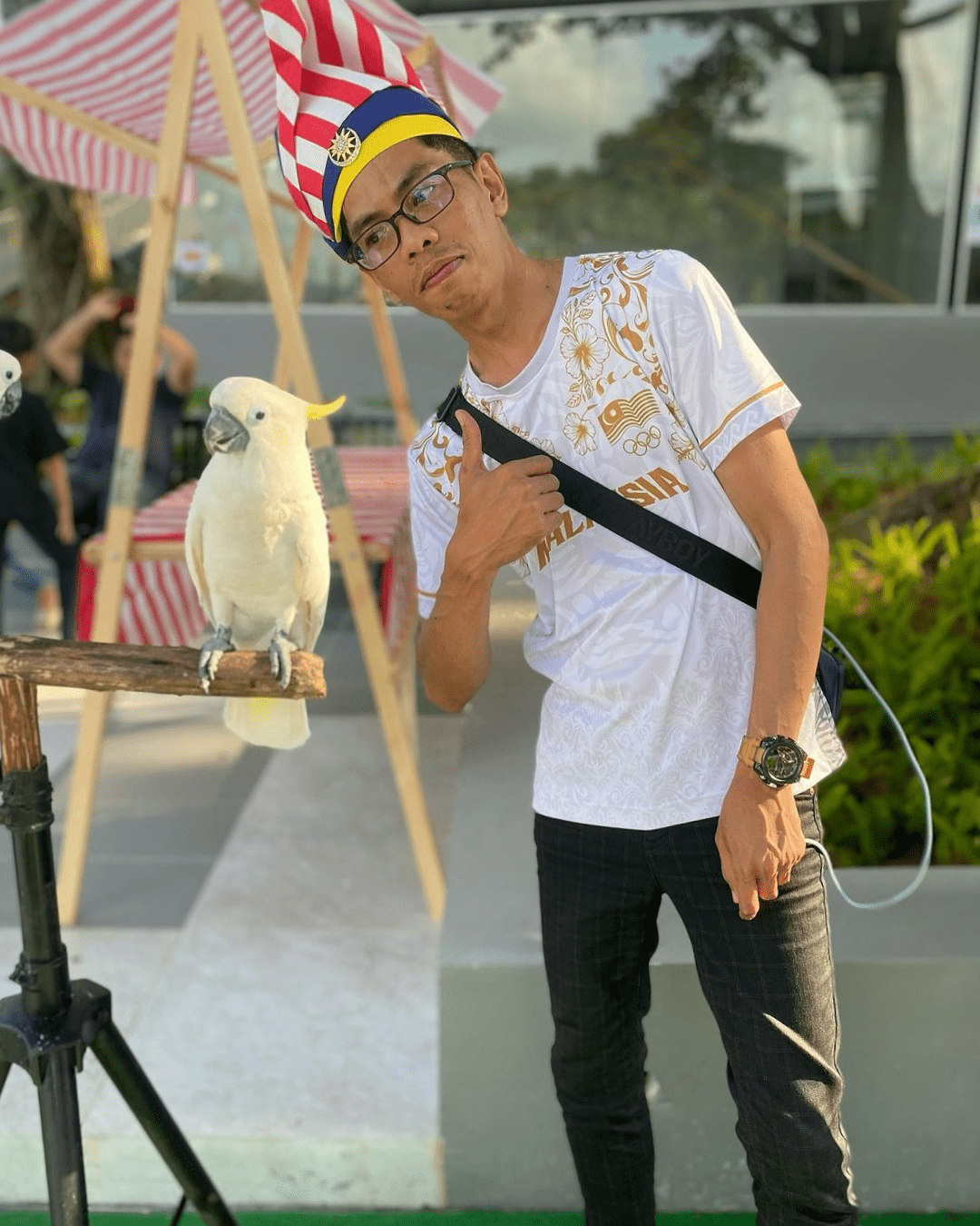 Photo op with bird