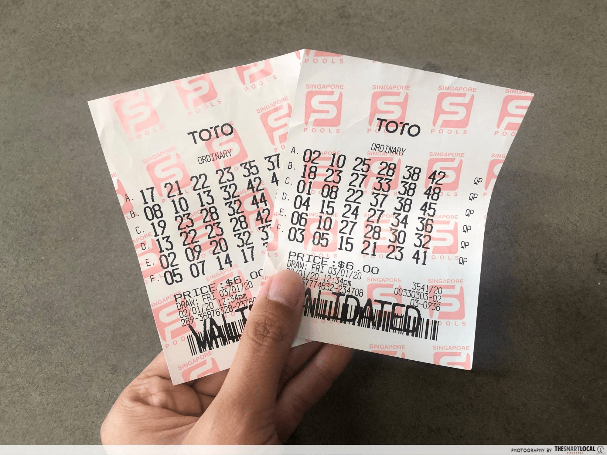 4D TOTO tickets 