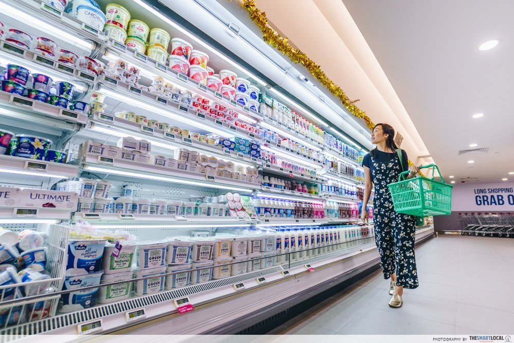 Sofia Yong - talent grocery shopping on the aisle