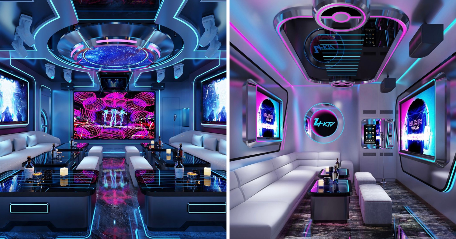 Zplus KTV Orchard - space-themed karaoke rooms 