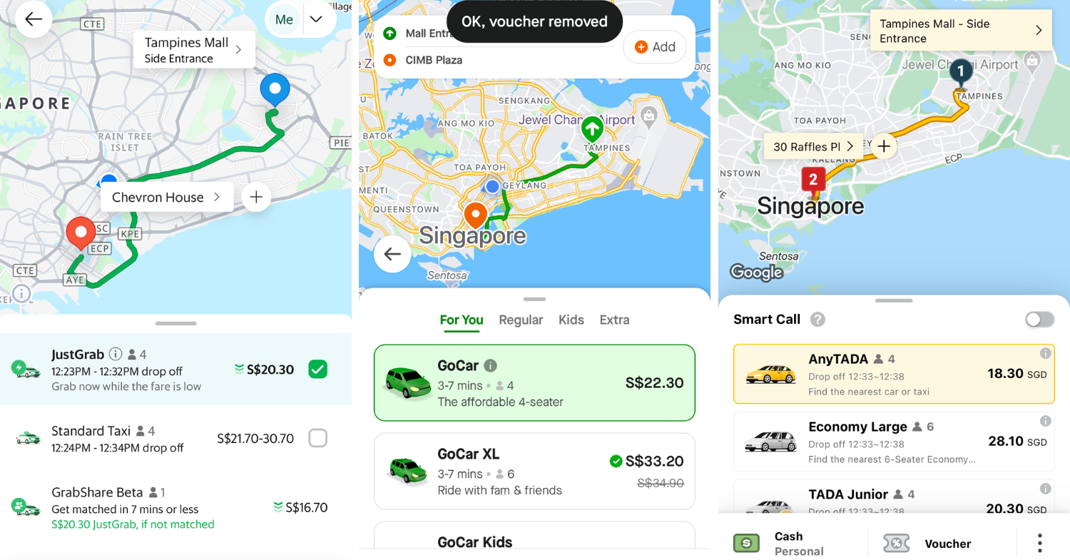 buying car vs cabbing - grab gojek tada